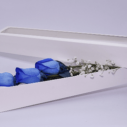 Caja 3 Rosas Azules
