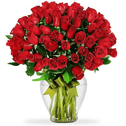 Florero 100 Rosas | Regala Amor Romántico