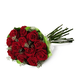 Ramo 12 Rosas Redondo | Regala un Amor Sencillo