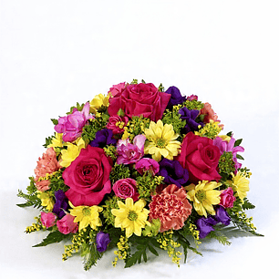 Cojin Floral Redondo Primaveral.