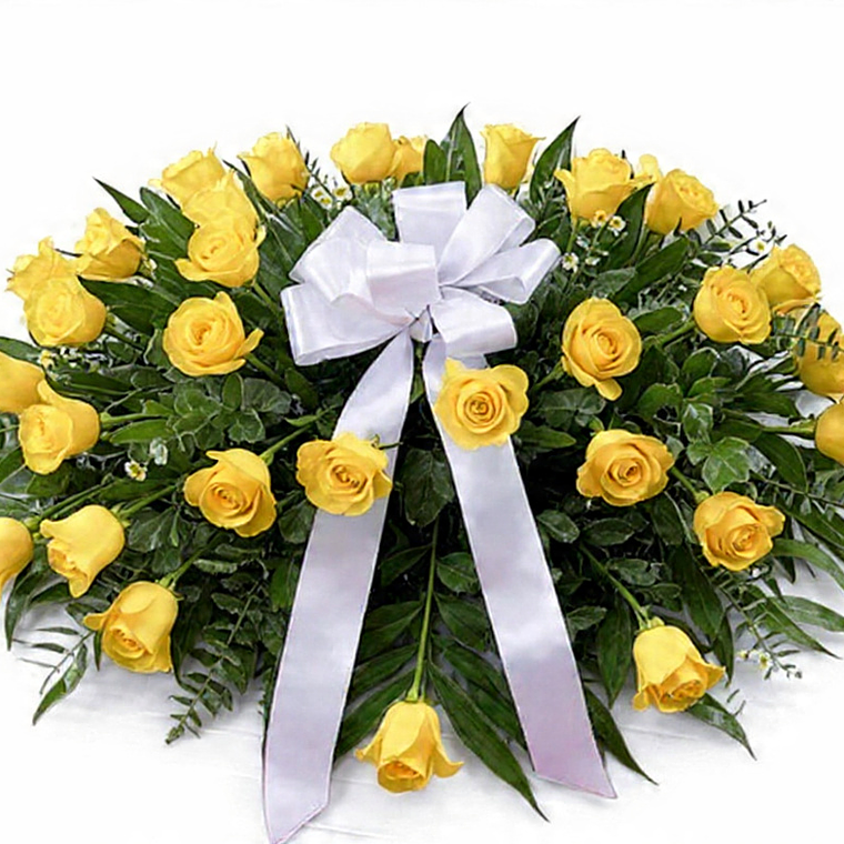 Cubre Urna 25 Rosas Amarillas. 1