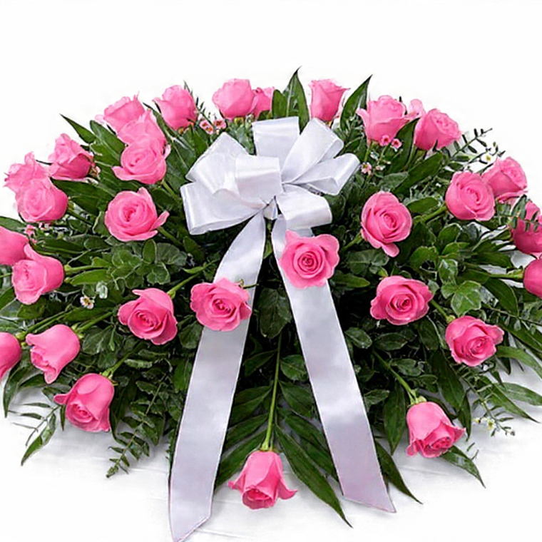 Cubre Urna 25 Rosas Rosadas. 1