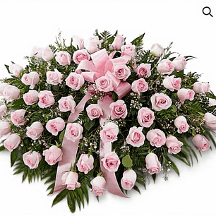 Cubre Urna 50 Rosas Rosadas.