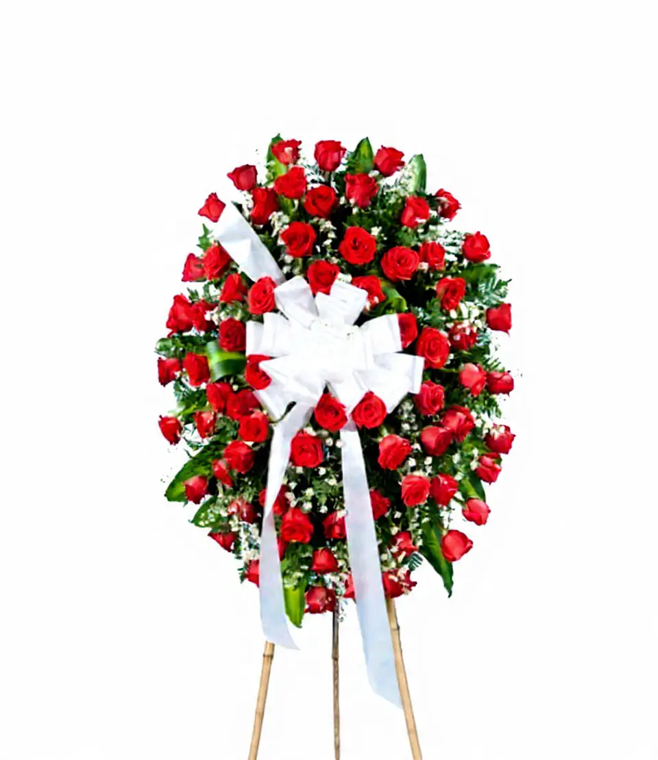 Corona Amor Eterno en Rosas Rojas 1