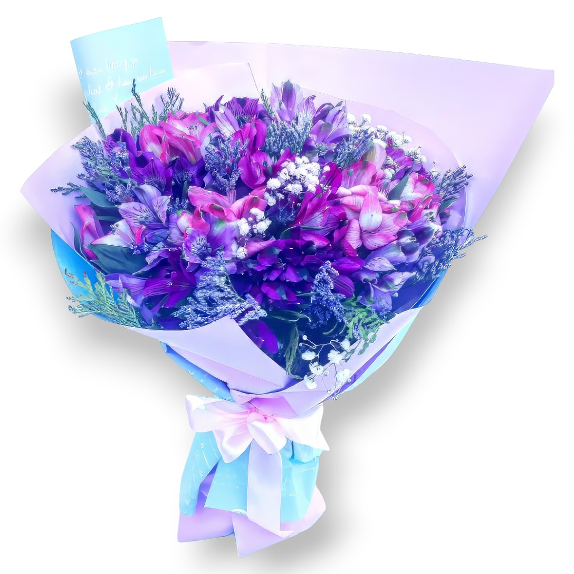 Ramo Alstroemerias Moradas y Lila – Admiración y Encanto  1