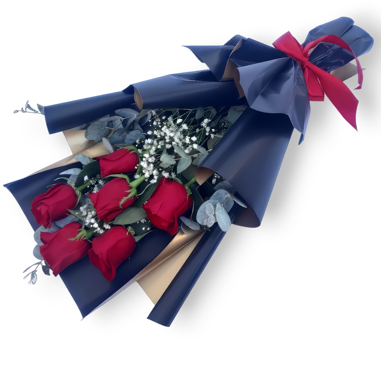 Ramo de 6 Rosas 1