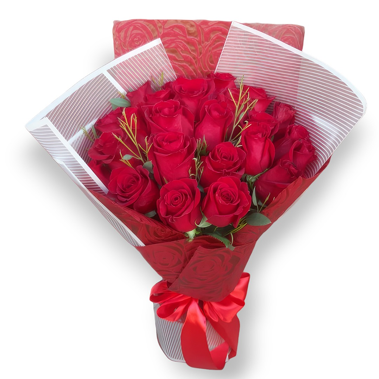 Ramo de 24 Rosas Rojas Gigantes – Amor Infinito y Pasión 1