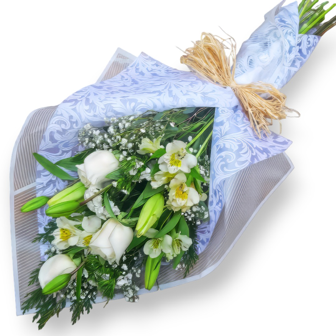 🎉 El Ramo Estrella: Ramo Blanco Premium 1