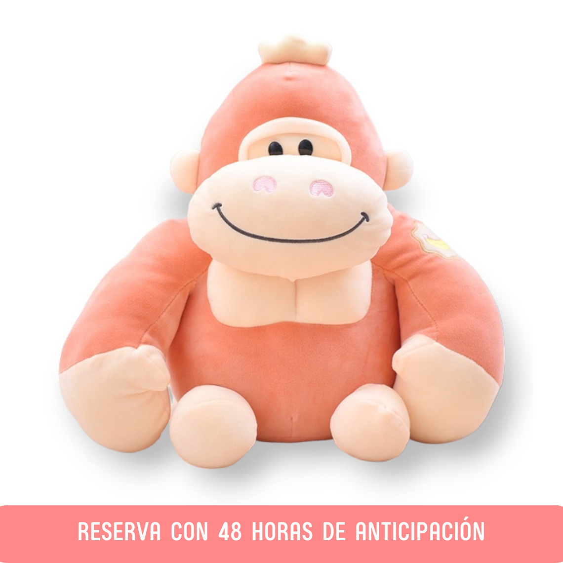 Peluche Gorila Rosado 1