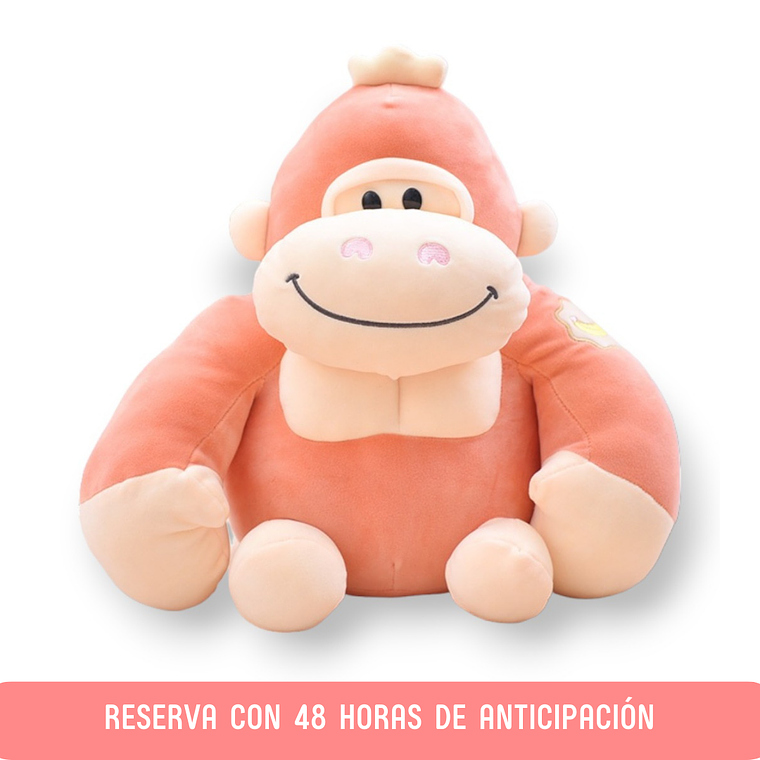 Peluche Gorila Rosado 1