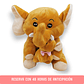 Peluche Madre Elefante (Café) - thumbnail 1