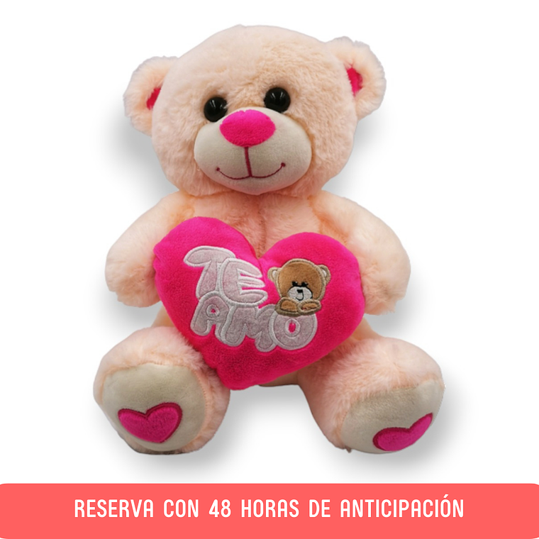 Oso Te Amo 30 Cms (Rosado) 1