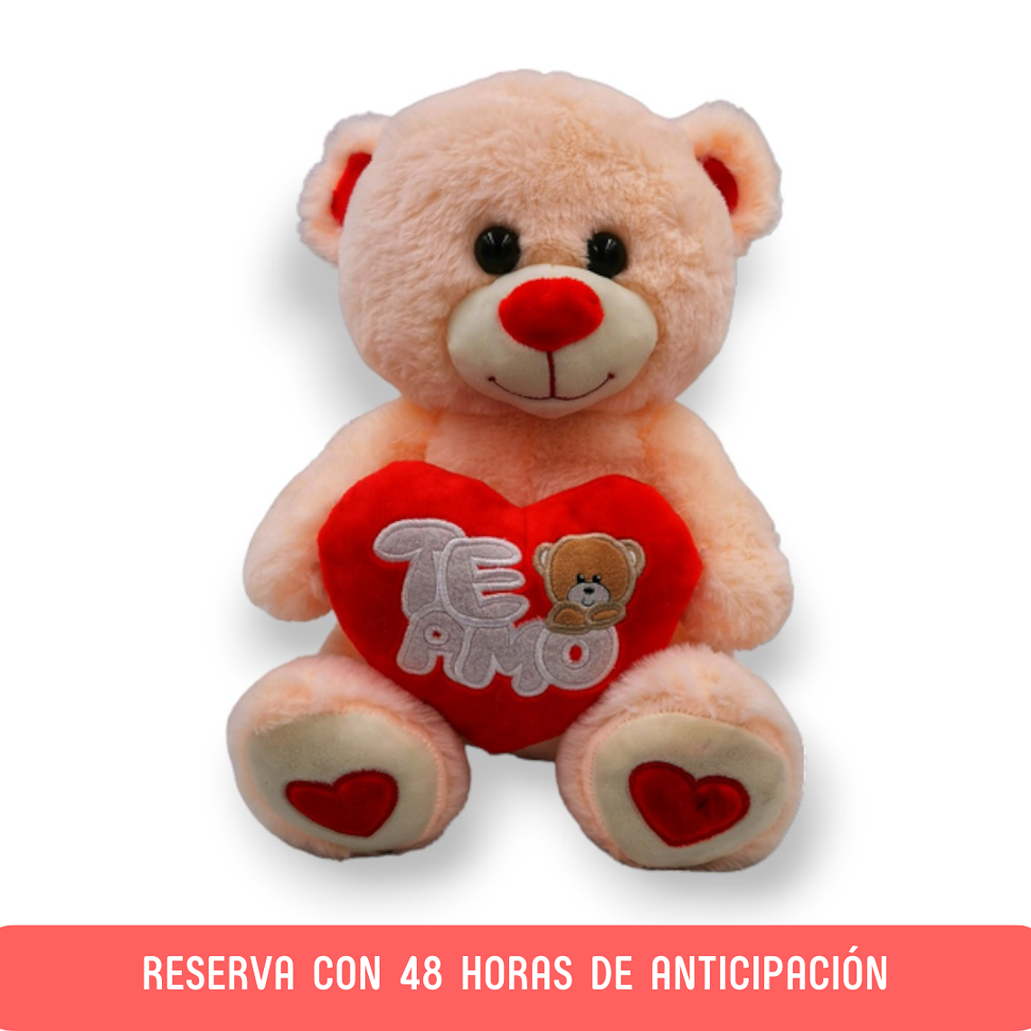 Oso Te Amo 30 Cms (Rojo) 1