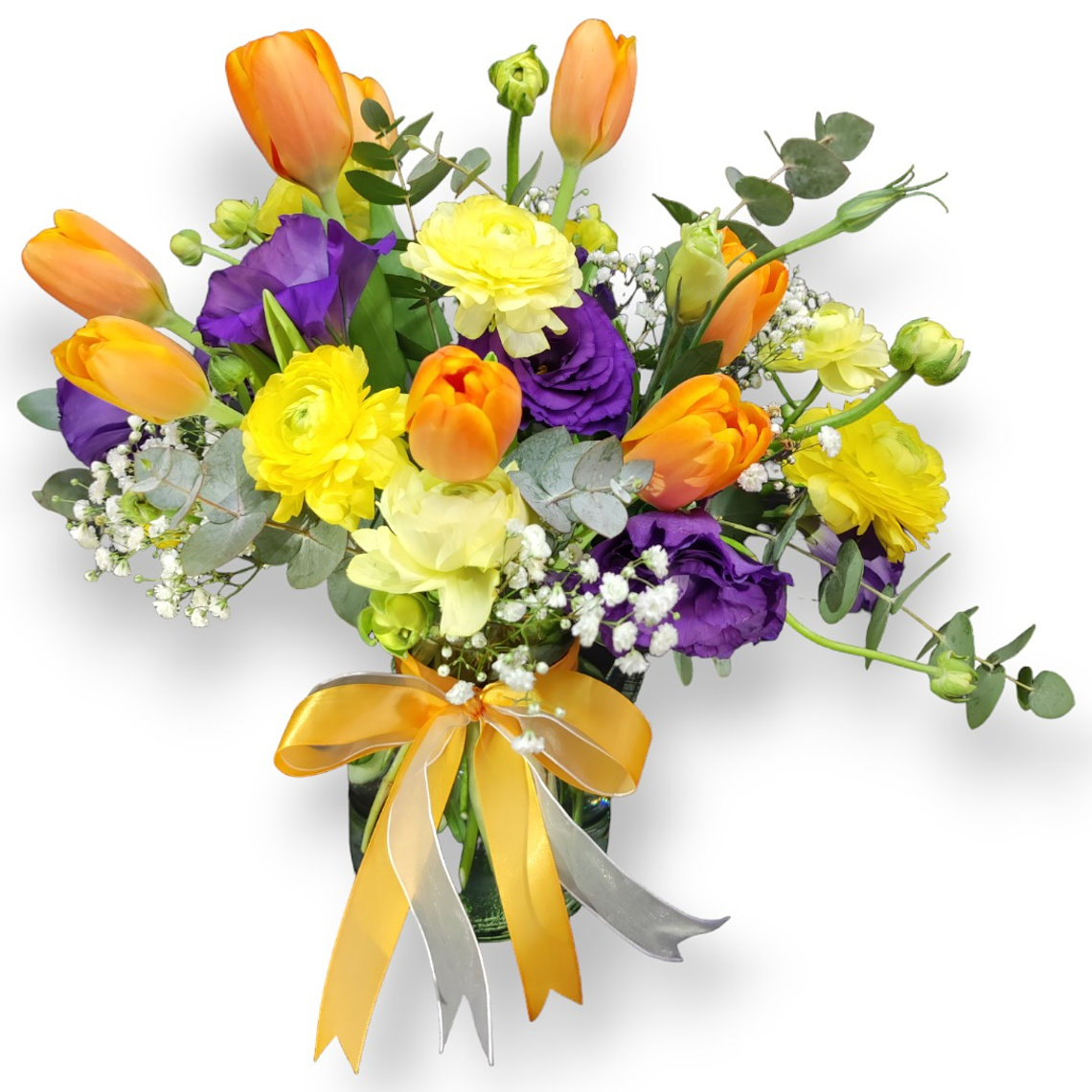 Arreglo Floral Tulipanes y Lisianthus – Alegría Vibrante 1