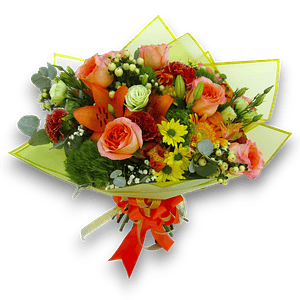 Ramo de Rosas Naranja – Alegría y Calidez