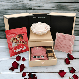 Box con Rosa Eterna Blanca