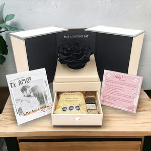 Box con Rosa Eterna Negra