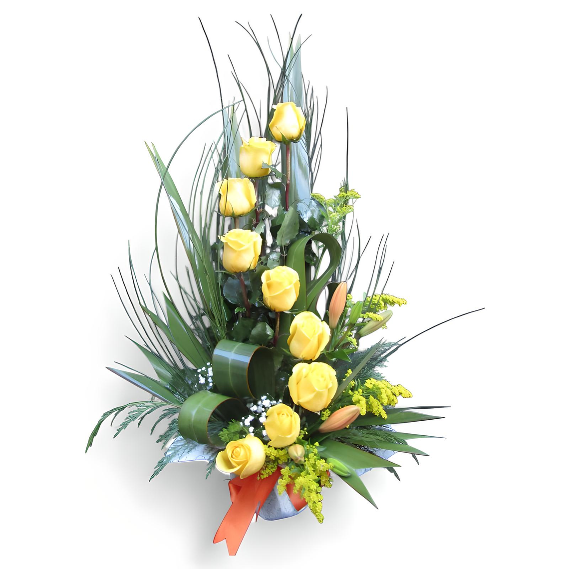 Arreglo Floral con Rosas Amarillas 1