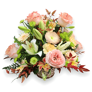 Canasta Condolencias 'Dulzura y Consuelo' Durazno