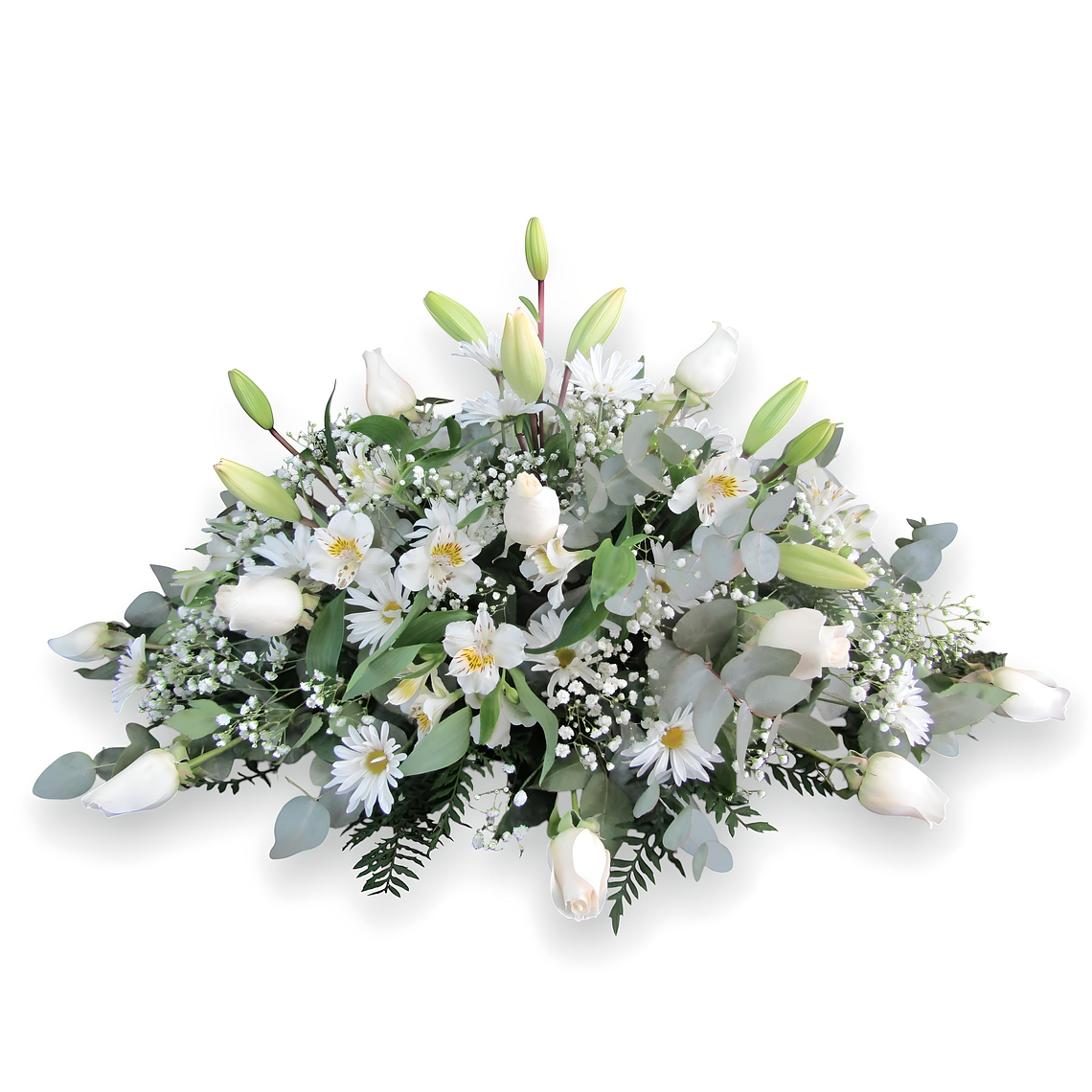 Cojín Fúnebre Blanco Clásico 1