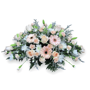 Cojín de Condolencias en Tonos Damasco