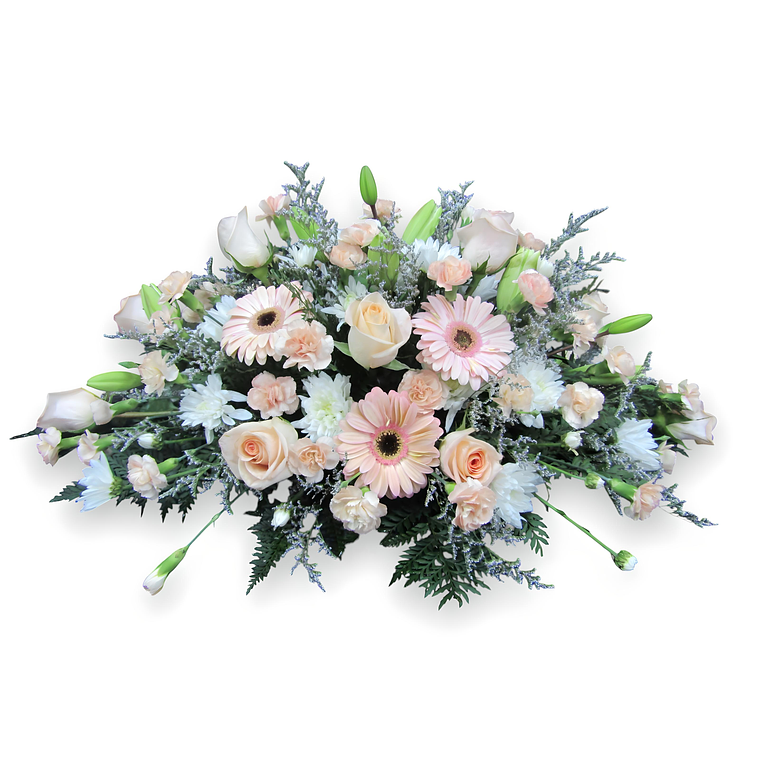 Cojín de Condolencias en Tonos Damasco 1