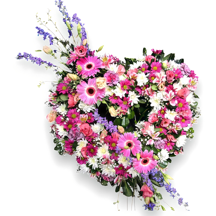 Corazón de Condolencias en Atril 1