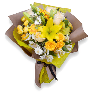 Ramo de Flores Amarillas y Blancas - Rayos de Sol