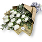 Ramo de 12 Rosas Blancas con Gipsofilia – Pureza y Paz - thumbnail 1