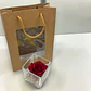 Rosa Eterna Roja en Cubo de Vidrio  - Miniatura 4