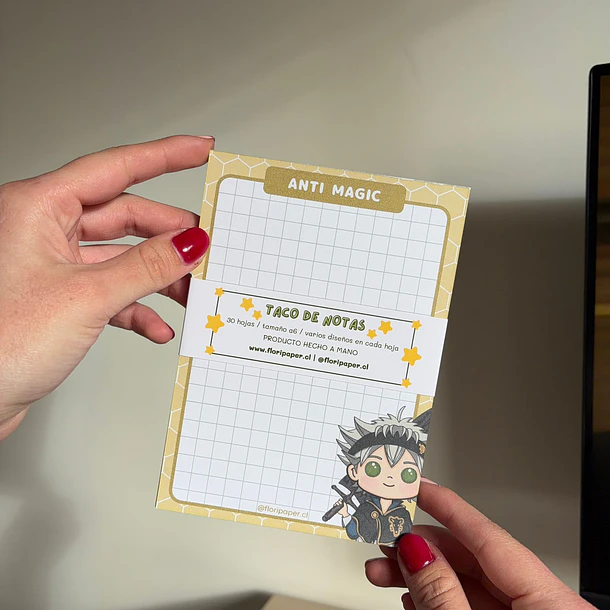 Taco de notas | BLACK CLOVER