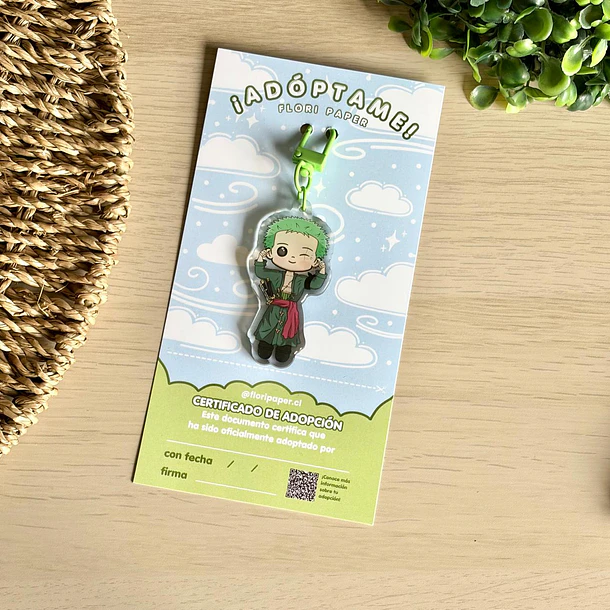 LLAVERO ADOPTIVO | ONE PIECE | Zoro