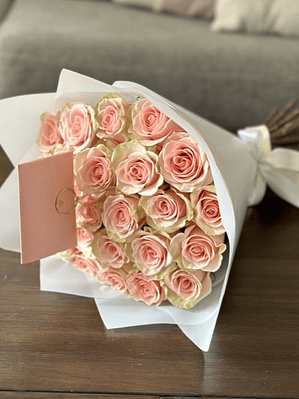 Ramo 24 rosas rosadas