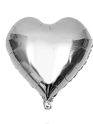 Globo con helio plateado