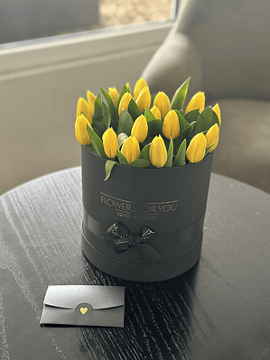 Box 20 tulipanes amarillos