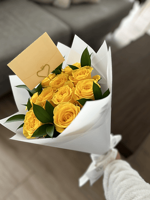 Ramo 10 rosas amarillas 💛