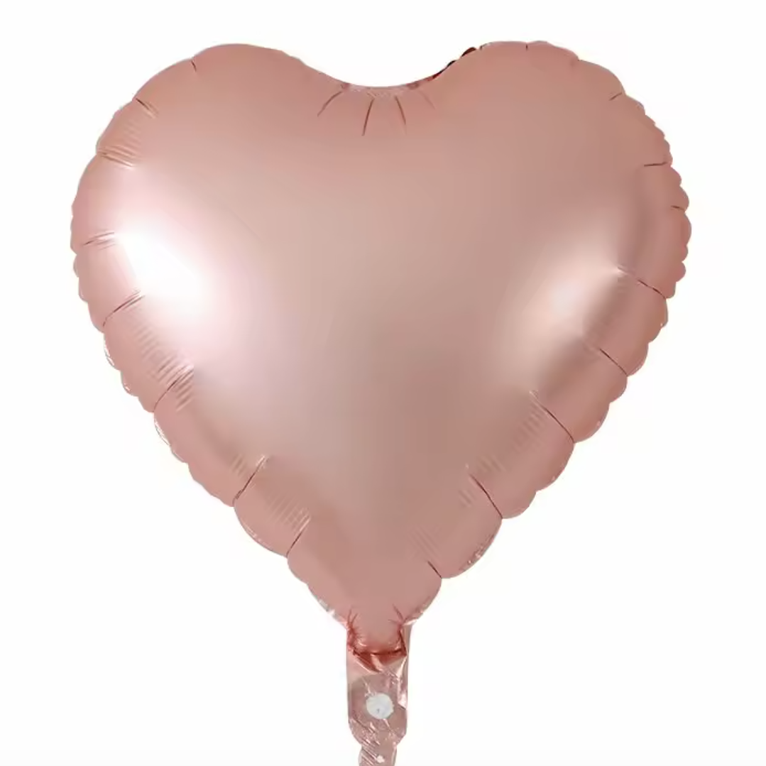 Globo con helio rose gold matte 1