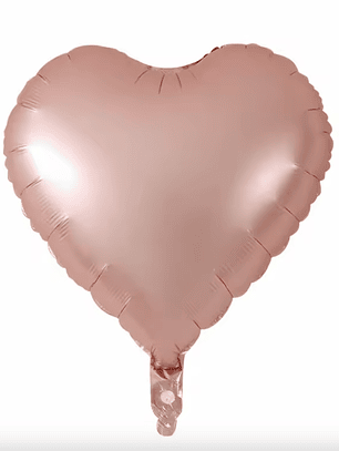Globo con helio rose gold matte