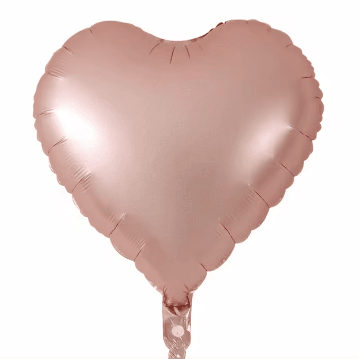 Globo con helio rose gold matte 1