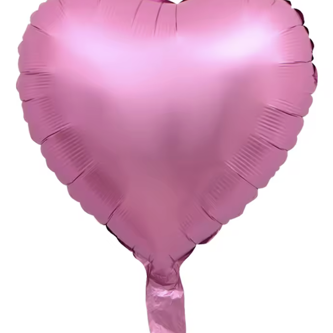 Globo con helio rosa matte 1