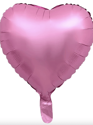Globo con helio rosa matte