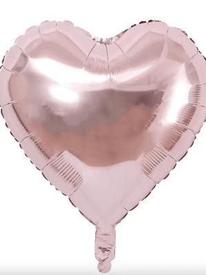 Globo con helio rosa gold