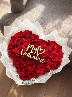 Ramo en forma de corazón