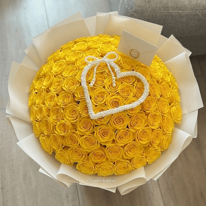 Ramo 70 rosas amarillas 1