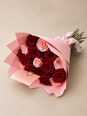 Ramo 18 rosas mixto