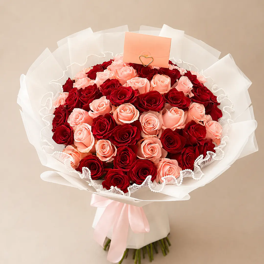 Ramo 50 rosas mixto  1