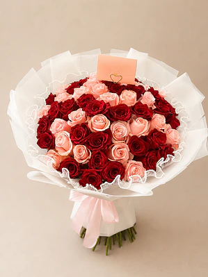 Ramo 50 rosas mixto 