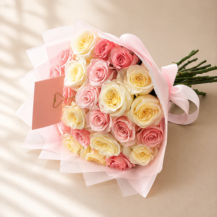 Ramo 24 rosas mixto  1