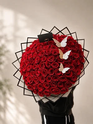 Ramo 100 rosas rojas