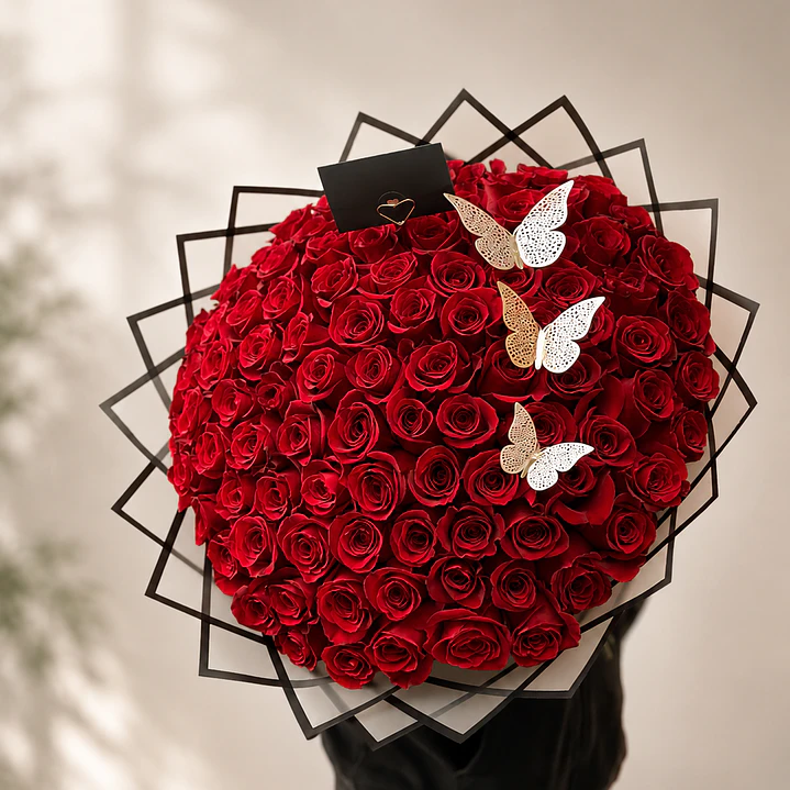 Ramo 100 rosas rojas 1